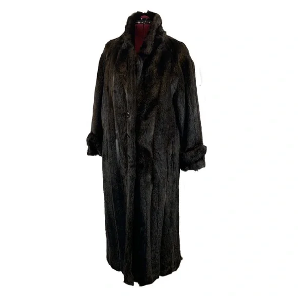 Marvin Richards Faux Fur Mink Coat - Picture 8 of 9